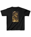 Unisex Çocuk Baskılı T-Shirt - Siyah