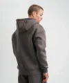 Unisex Double Oversize Kapşonlu Basic SweatShirt - Füme