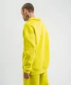 Unisex Double Oversize Patlı Yaka SweatShirt - Sarı