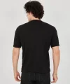 Unisex Jakar Kumaş Slim Fit T-Shirt - Siyah