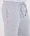 Unisex Kışlık Üç İplik Lastikli Eşofman Pantolon - Gri