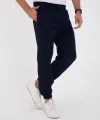 Unisex Kışlık Üç İplik Lastikli Eşofman Pantolon - Lacivert