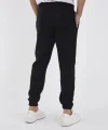 Unisex Kışlık Üç İplik Lastikli Eşofman Pantolon - Siyah
