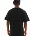 Unisex Oversize Kolye Dahil T-Shirt - Siyah