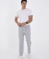 Unisex Üç İplik Basic Eşofman Özel Tasarım Pantolon - Gri