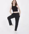 Unisex Üç İplik Basic Eşofman Pantolon - Antrasit