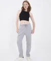 Unisex Üç İplik Basic Eşofman Pantolon - Gri