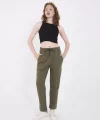 Unisex Üç İplik Basic Eşofman Pantolon - Hakİ