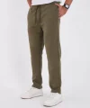 Unisex Üç İplik Basic Eşofman Pantolon - Haki
