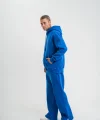Unisex Uzun Kol Kapşonlu Eşofman Takım - Mavi