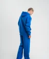 Unisex Uzun Kol Kapşonlu Eşofman Takım - Mavi