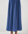 Uzun Ayrobin Etek 8050 - İndigo
