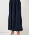 Uzun Ayrobin Etek 8050 - Lacivert