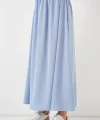Uzun Ayrobin Etek 8050 - Mavi