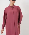 Uzun Gömlek Tunik 5945 - Gül Kurusu