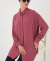 Uzun Gömlek Tunik 5945 - Gül Kurusu