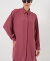 Uzun Gömlek Tunik 5945 - Gül Kurusu