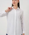 Uzun Kol Basic Gömlek 20279 - Beyaz