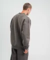 Uzun Kol Bisiklet Yaka Basic SweatShirt - Füme