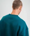 Uzun Kol Bisiklet Yaka Basic SweatShirt - Koyu Deniz Yeşili
