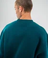 Uzun Kol Bisiklet Yaka Basic SweatShirt - Koyu Deniz Yeşili