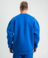 Uzun Kol Bisiklet Yaka Basic SweatShirt - Mavi