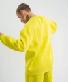 Uzun Kol Bisiklet Yaka Basic SweatShirt - Sarı