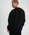 Uzun Kol Bisiklet Yaka Basic SweatShirt - Siyah