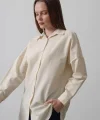 Uzun Kol Gömlek - Ekru