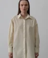 Uzun Kol Gömlek - Ekru