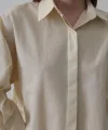 Uzun Kol Gömlek - Ekru