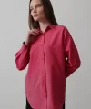 Uzun Kol Gömlek - Fuşya