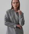 Uzun Kol Gömlek - Gri