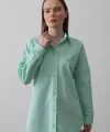 Uzun Kol Gömlek - Mint