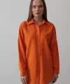 Uzun Kol Gömlek - Oranj