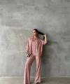 VARAKLI BLUZ PANTOLON TAKIM - Pudra