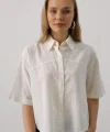 Yarım Kol Gömlek - Beyaz