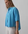 Yarım Kol Gömlek - Turkuaz