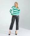 Yeşil Çizgili Triko