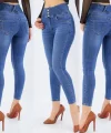 Yüksek Bel ikralı Jean Pantolon 90 Cm