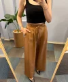 Yüksek Bel Kordon Detayli Pantolon