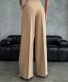 Yüksek Bel Kordon Detayli Pantolon