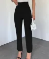 Zra Pileli Havuç Pantolon -Siyah