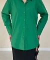 Zümrüt Poplin Gömlek
