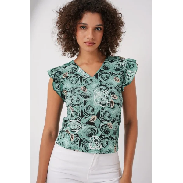 0430 Örme Bluz  C. Çağla