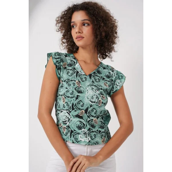 0430 Örme Bluz  C. Çağla