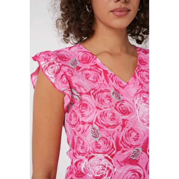 0430 Örme Bluz  Pembe