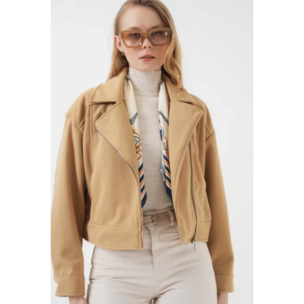 0717 Kısa Kaşe Ceket  Bisküvi