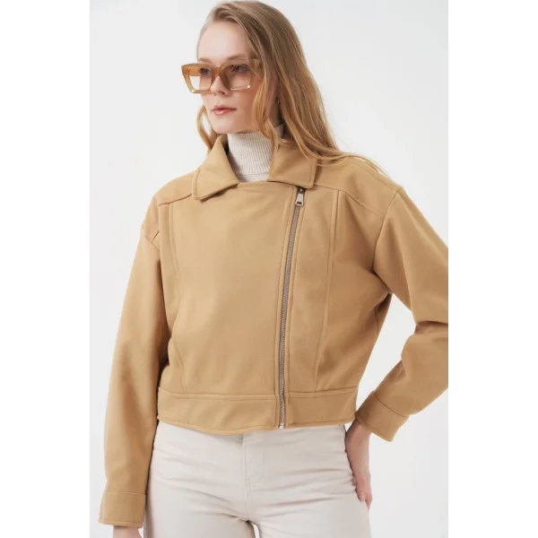 0717 Kısa Kaşe Ceket  Bisküvi