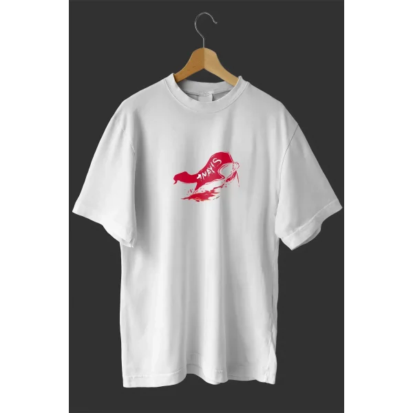 1 Mayıs Emekçilerimiz İçin Özel Tasarım 1 Mayıs Baskılı T-shirt - Beyaz